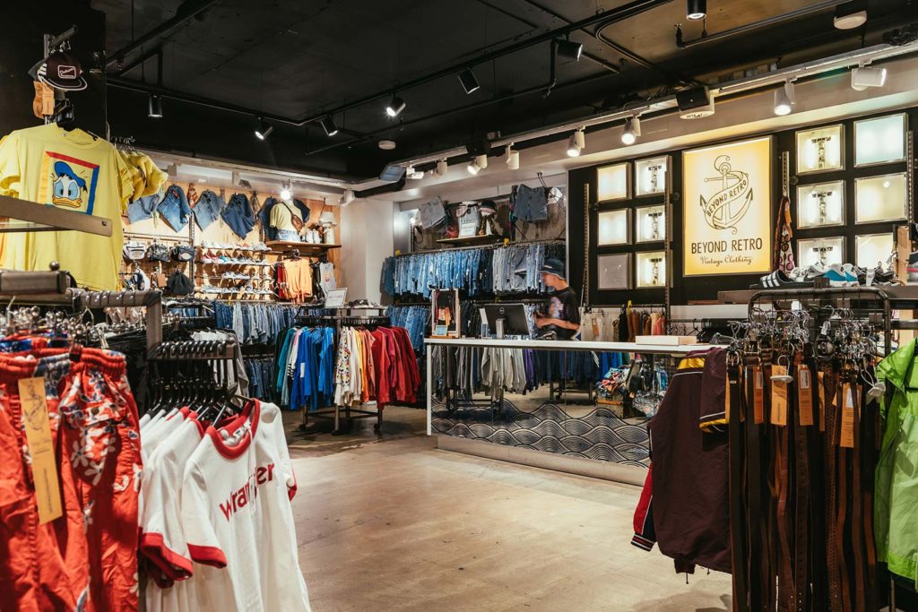 Beyond Retro butiksinteriör
